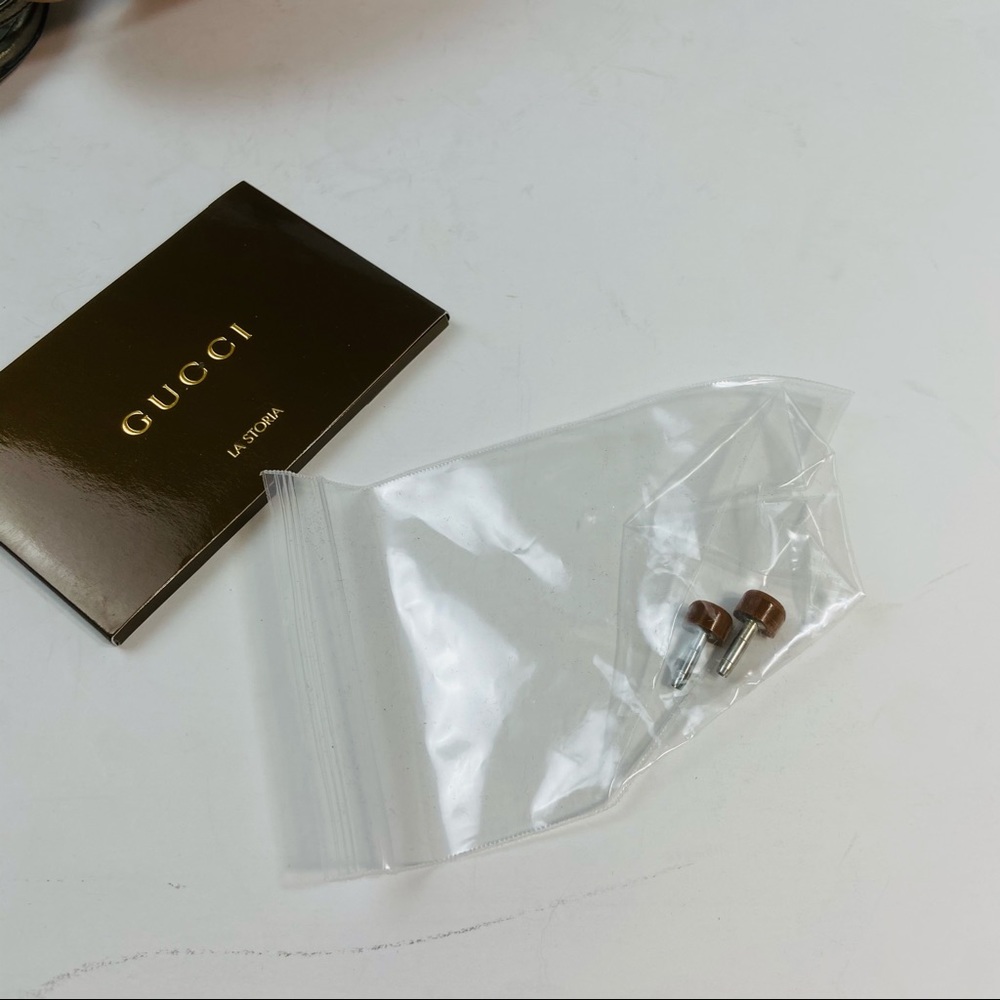 Gucci bronze gunmetal crystal sandals 8 - Picture 9 of 15